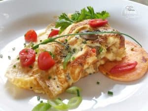 Grilled Fish with Red Curry Sauce and Green Papaya Salad.
