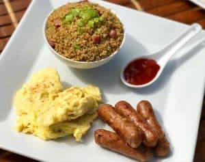 Local Style Breakfast with Quinoa Fried Rice