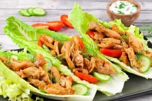 Lettuce Grilled Chicken Shawarma