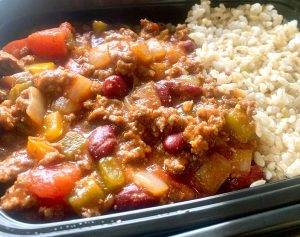 Beef Chili with Brown Rice