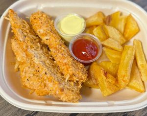 Baked Chicken Tenders w/ Potato Wedges