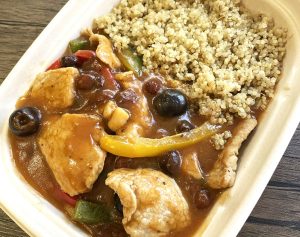 Pastele Stew with Steamed Quinoa