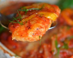 Mahi Mahi Casserole with Stir Fried Veggies