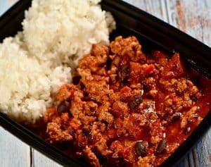 Turkey Chili with Rice