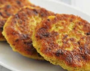 Vegan Patties w/ Spanish Rice, Corn and Raisins