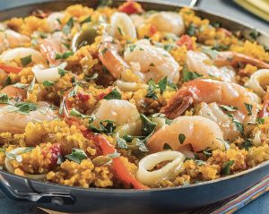 Quinoa Seafood Paella
