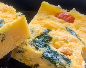 Tomato and Spinach Polenta