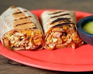Brunch Chicken Asado Burrito w/ Salsa Verde