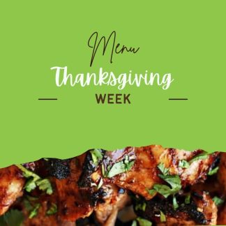 Weekly Menu Thanksgiving